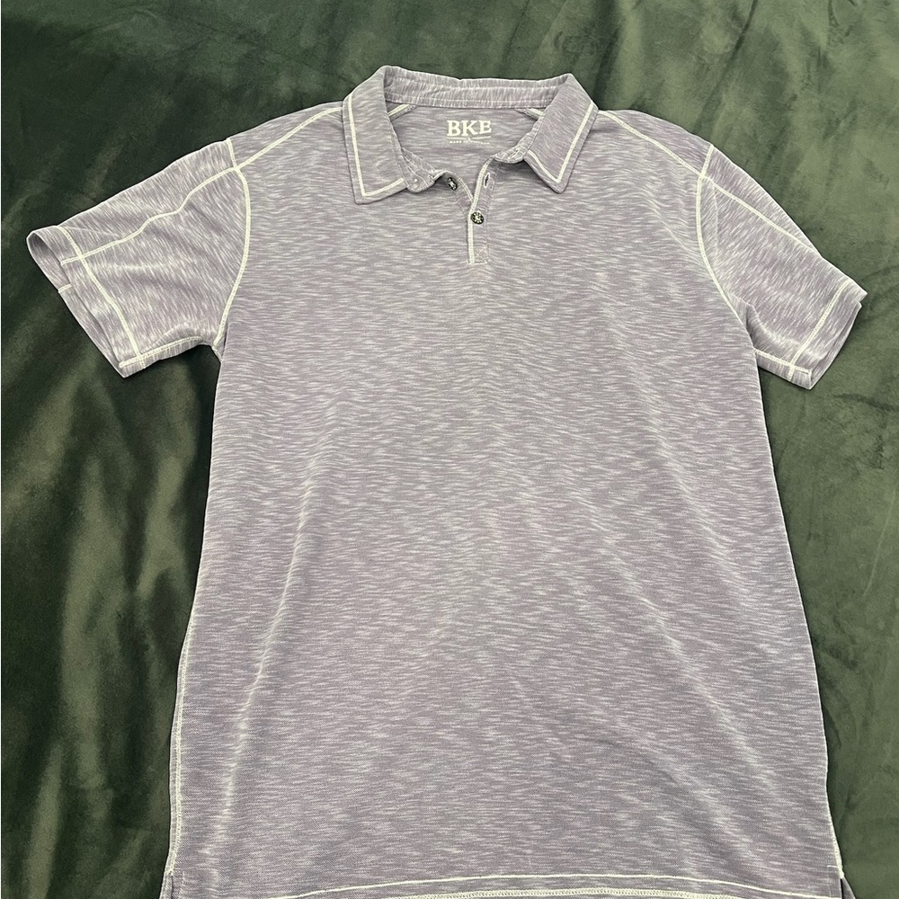 BKE Men's Gray Polo Shirt